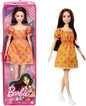 Original Barbie Fashionistas Doll 1/6 Black Wavy Blonde Hair Floral Dress Bjd Toys for Girls Clothes Accessories Fashion Trends