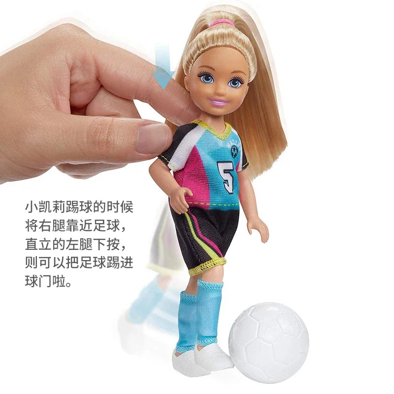 Original Soccer Club Barbie Dolls Accessories with Clothes Toys for Children Girls Sport Gift Boneca Lovely Baby Toys Cartoon