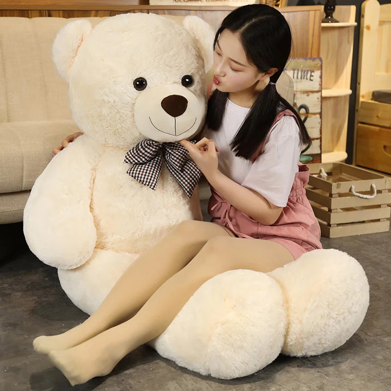 Bear Plush Toys High Quality Large Size Plushie Dolls Soft Stuffed Animal Room Decor Pillow Children Birthday Gift