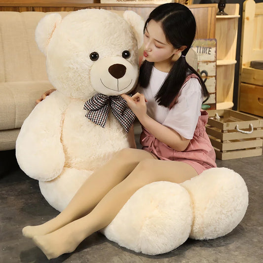 Bear Plush Toys High Quality Large Size Plushie Dolls Soft Stuffed Animal Room Decor Pillow Children Birthday Gift