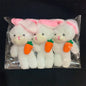 3pc/set 13cm Teddy Bear Plush Doll Animal Bear Stuffed Toy Keychain Cute Cartoon Rabbit Plush Key Ring Bag Pendant Children Gift