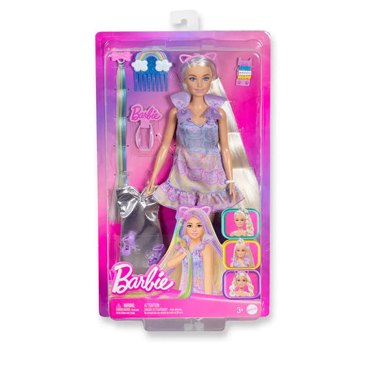 Barbie Jct72 Hair Braiding Fashion Doll Playset With Interchangeable Outfits Dress Up Pretend Play Toy Collectible Ornament Gift