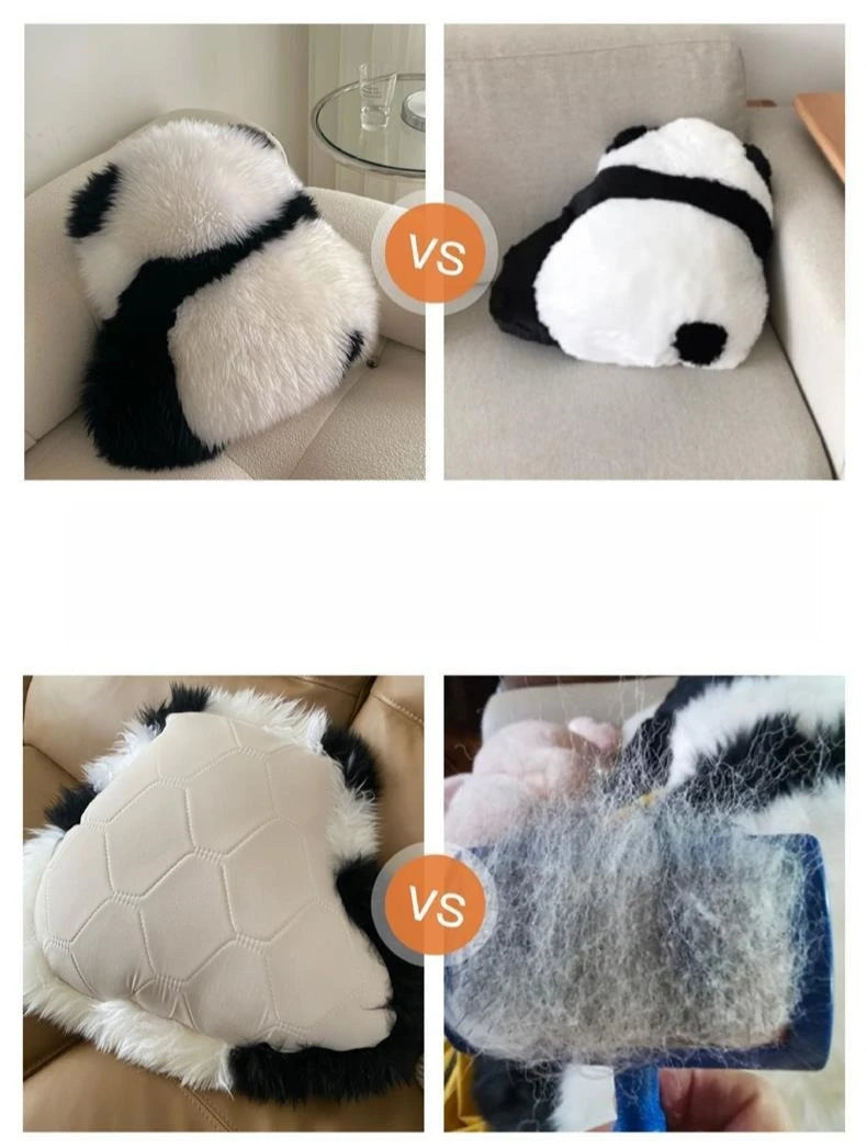 Cute Panda Plush Seat Cushion Doll Long Soft Plush Pillow for Sofa