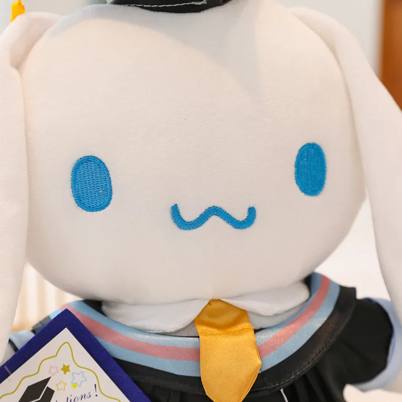 25cm Sanrio Anime Plush Doll Cinnamoroll My Melody Kuromi Hello Kitty Kawaii Soft Stuffed Graduation Gifts