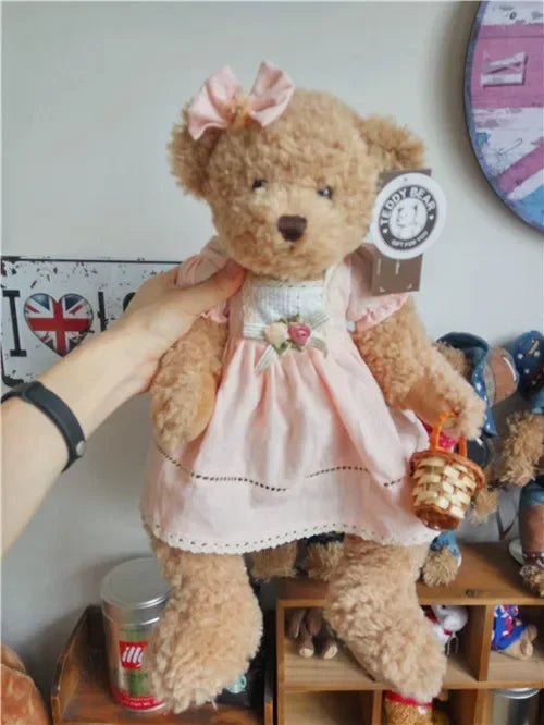 1pc  45cm cute Teddy Bear Plush Toys  Stuffed Animal Doll Teddy Bear with clothes kidz children gifts girl christmas presents