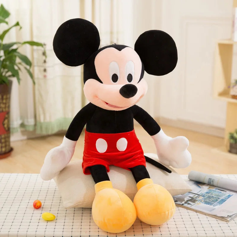 30-35cm Disney Mickey Mouse Plush Toys Kawaii Anime Mickey Minnie Stuffed Plush Models Decoration Dolls for Kids Birthday Gift