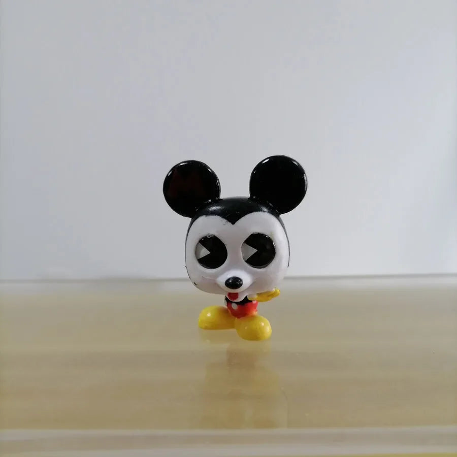 Disney Doorables Action Figures Mickey Minnie Forky Desktop Decoratoion Kawaii Big Eyed Doll Cartoon Model Toys Kids Gifts