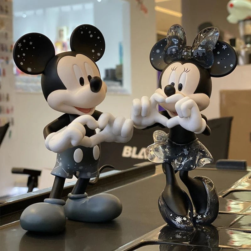 New Disney Cartoon Minnie Mickey Mouse Figures toys set Goofy Wedding cake decoration Action Wedding gift