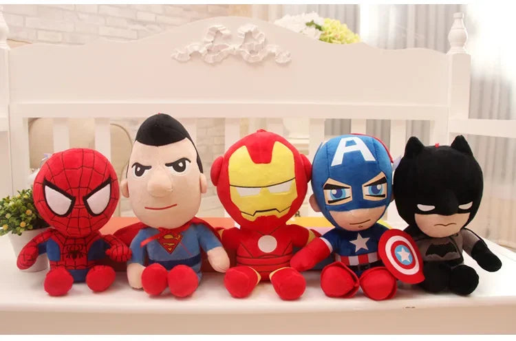 27cm Man Spidermaned Plush Toys Movie Dolls Marvel Avengers Soft Stuffed Hero Captain America Iron Christmas Gifts for Kids