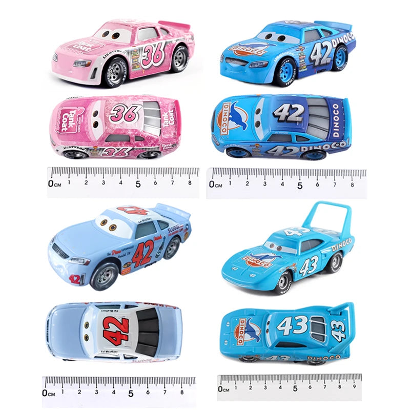 Disney Pixar Cars 3 Lightning McQueen No19 Poppy Racing Family Family Jackson Storm Ramirez Die Cast Metal Alloy Kids Gifts