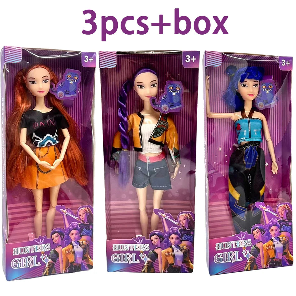 Anime KPop Devil Hunter Doll Vinyl Toy Rumi Mila Zoe Character Vinyl Mask Statue Birthday Gift Fan Club Gift