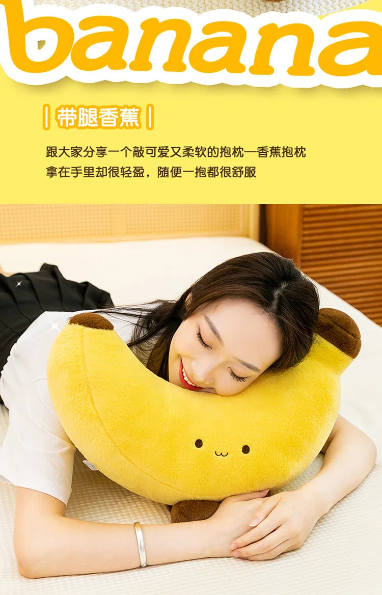 Simulated Fruit Doll Fun Long Leg Banana Children's Doll Pillow Soft and Comfortable Funny Doll Gift