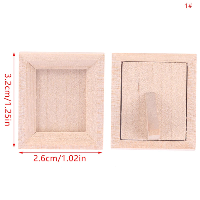 1:12 Dollhouse Miniature Photo Frame With Rear Cover Simulation Furniture Model Living Scene Decor Toy Doll House Accessories