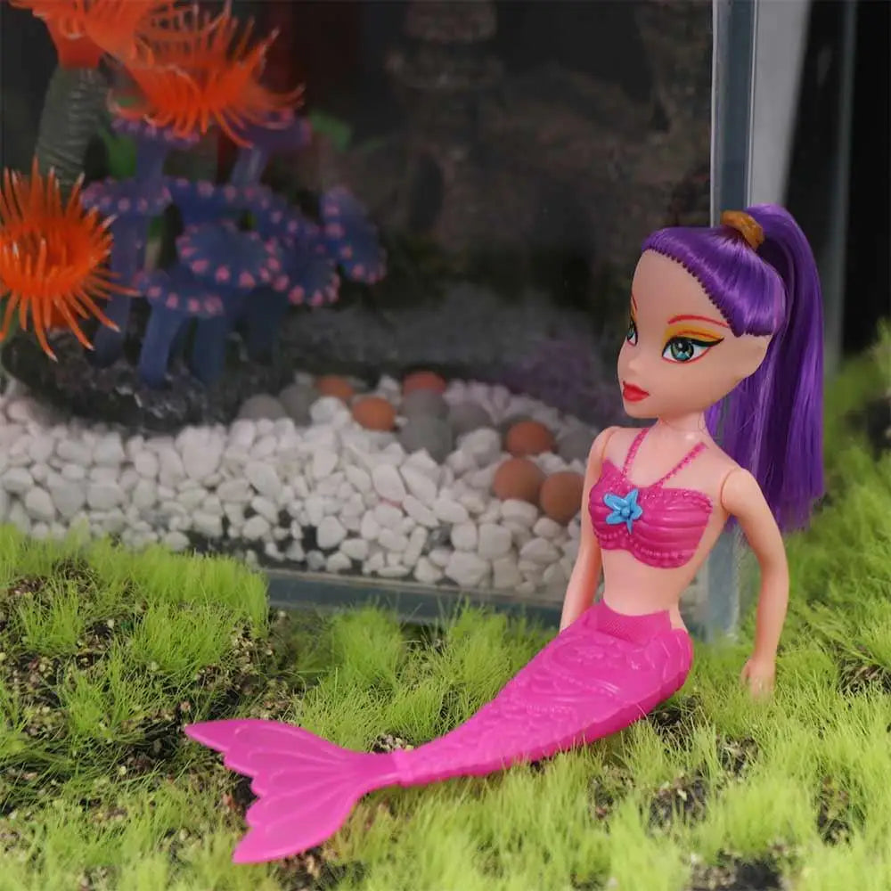 For  16cm Birthday Present Educational Classic Girls  Princess Fairy Doll Swimming Pool Toys Mermaid Doll