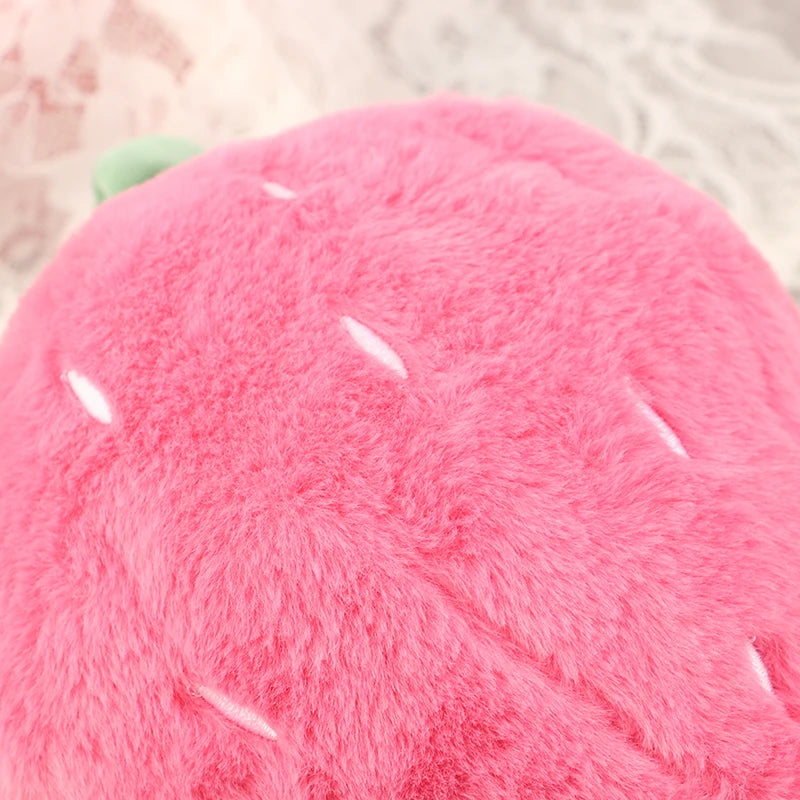 Super Soft Strawberry Pillow Toy Creative Lightweight Pink Strawberry Pillow Doll Home Decorative Doll Ornaments for Girls Gift