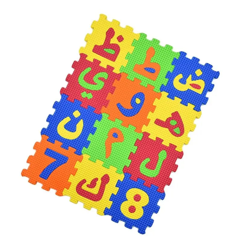 Carpet Arab Alphabet Toys Kids Baby Play Puzzle Mats Rugs Babies DIY EVA Foam Mat Toy 28PCS Arabic Language 8PCS Number