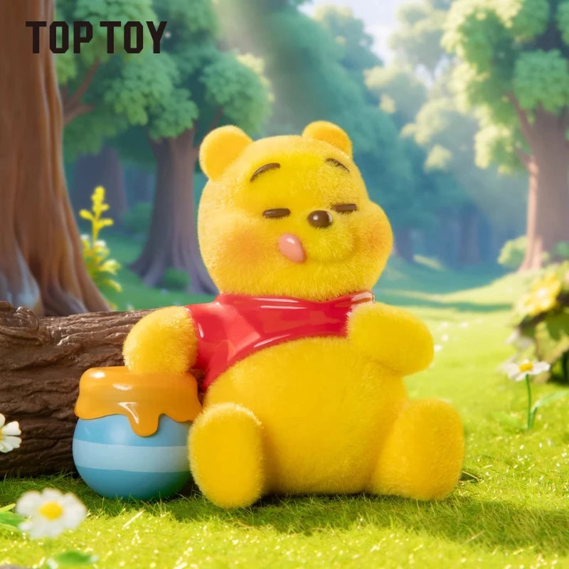 TOP TOY Disney Pooh Bear Expression Pack Series Blind Box Cute Desktop Decoration Ornament Children's Toy Model Birthday Gift