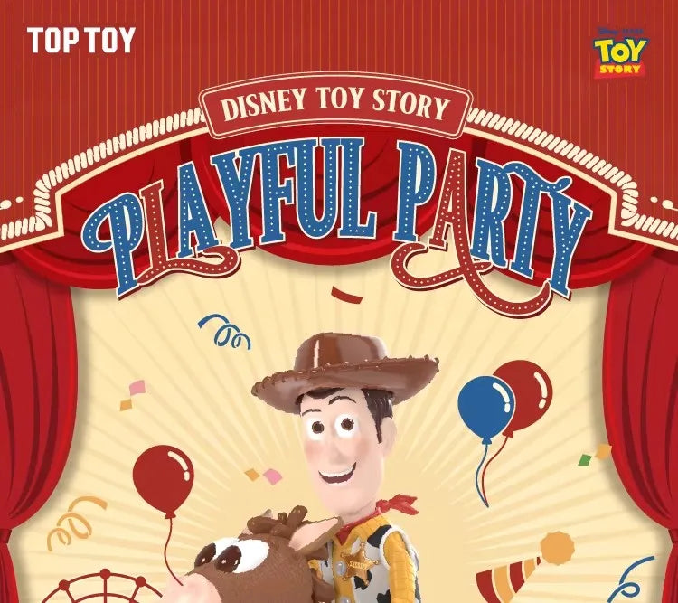 TOP TOY Disney Toy Story Playful Moment Series Blind Box Cute Woody Model Cartoon Decorative Figure Children's Toy Birthday Gift