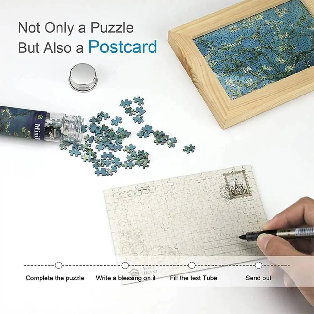 150PCS/Set Creative Oil Painting Jigsaw Puzzles Gifts Mini Puzzle Game Test Tube Decompression Game Adult Children