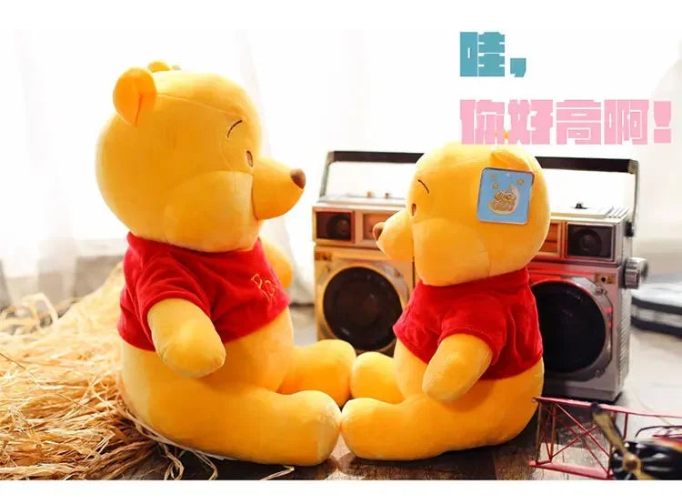 25-45cm Disney Winnie The Pooh Plush Toys Soft Stuffed Kawaii Anime Elf Doll Cartoon Pooh Bear Plush Doll Birthday Gift for Boys