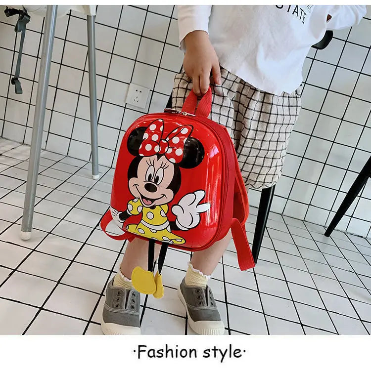 Disney Mickey Mouse Children's Kindergarten Backpack Boys Girls Baby Backpack Mini Cartoon Eggshell Backpack Kids Backpack