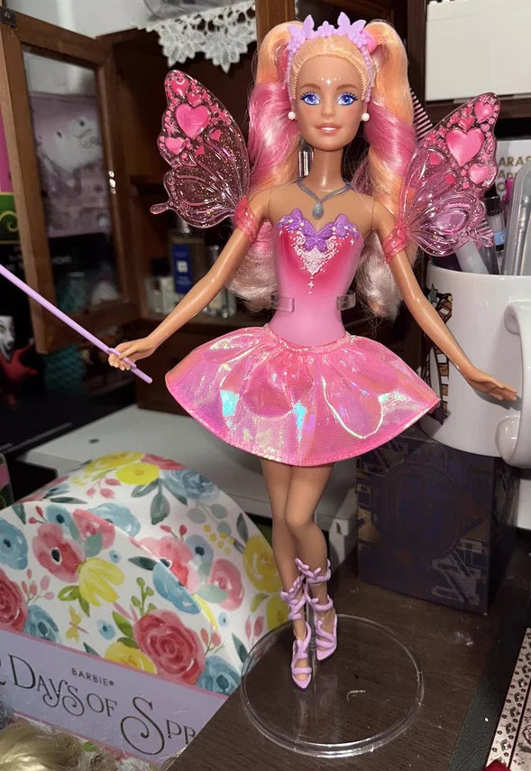 Pre sale new Genuine Barbie Princess Doll Color Changing Dream Butterfly Fairy Toy Girls Dolls Collectible Figures Birthday Gift