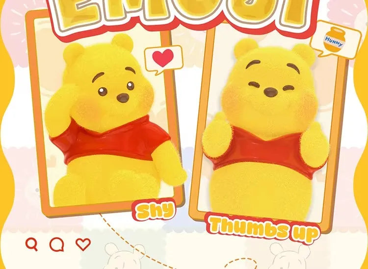 TOP TOY Disney Pooh Bear Expression Pack Series Blind Box Cute Desktop Decoration Ornament Children's Toy Model Birthday Gift