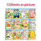Farm Animal Make a Face Sticker Sheets for Kids Todders Activities Cute Cartoon Puzzle Stickers Birthday Party Favor Crafts Toys