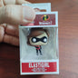 Disney Pixar Pocket Keychain The Incredibles ELASTIGIRL WRECK-IT RALPH MOANA MAUI Figure Model Toys for Children Christmas Gifts