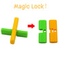 1pc magic trick props magical cross interesting lock automatically unlock close-up stage performance toy