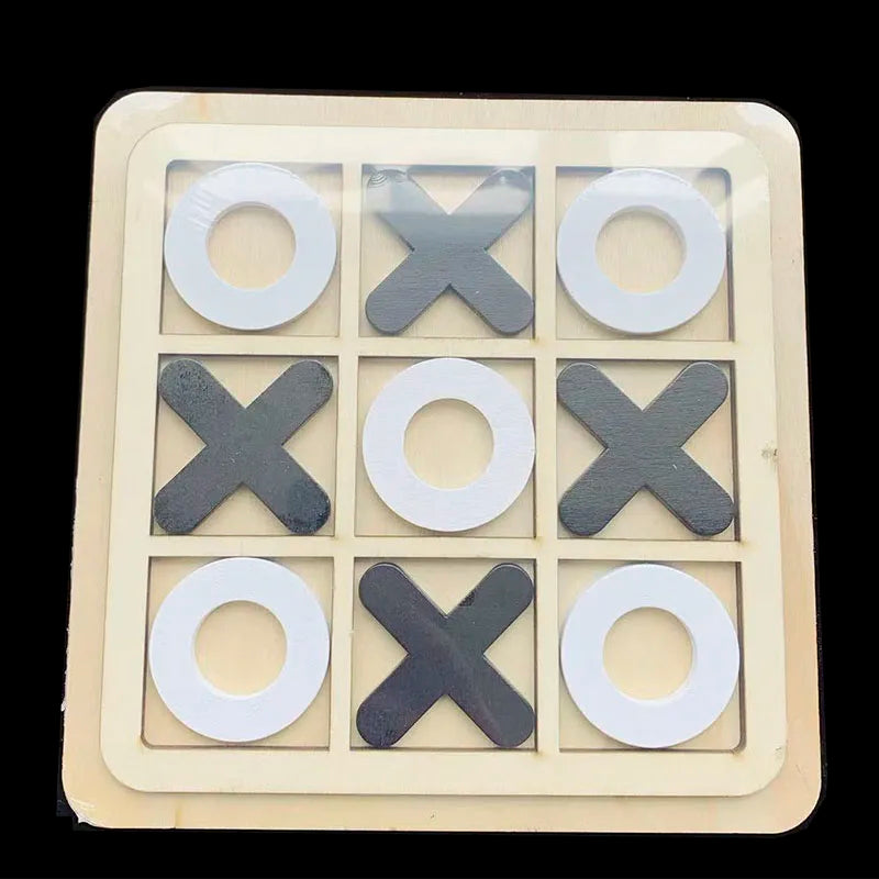 Montessori Wooden Toy Mini Chess Game Interaction Puzzle Brain Logical Training Learing Early Educational Toys For Children Kids