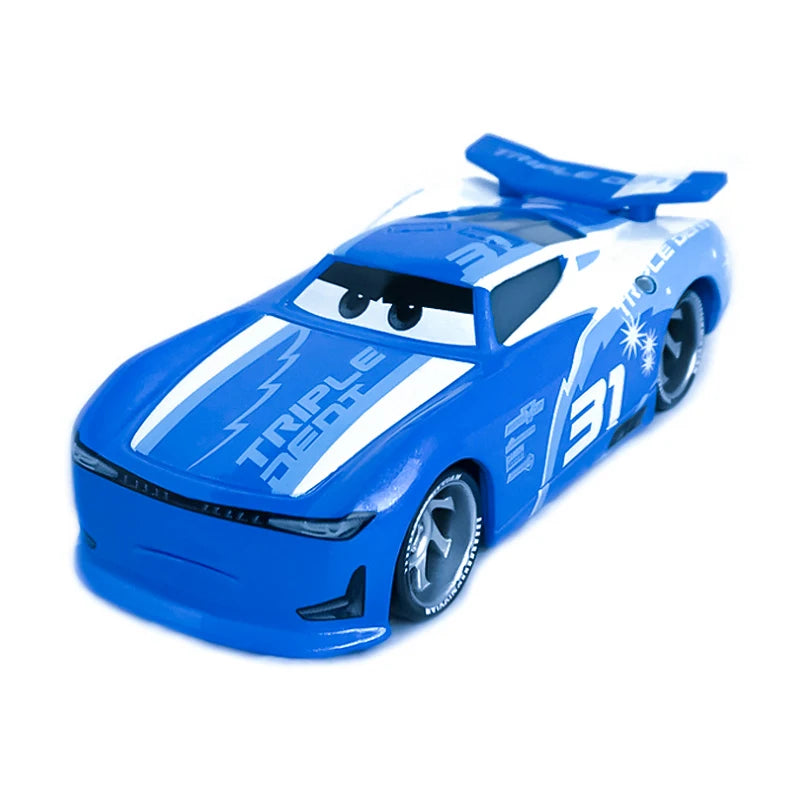 Disney Pixar Cars 3 Lightning McQueen No19 Poppy Racing Family Family Jackson Storm Ramirez Die Cast Metal Alloy Kids Gifts