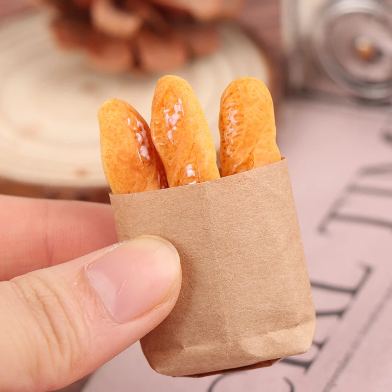(SMTGDP11)1:12 Dollhouse Miniature Bread Dolls Kitchen Food Accessories Simulation Toys