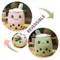 Kawaii Milk Tea Cup Plush Pillow 23cm Stuffed Food Fruit Boba Doll Ultrasoft Stuffed Plush Tea Shop Kids Toys Birthday Gift