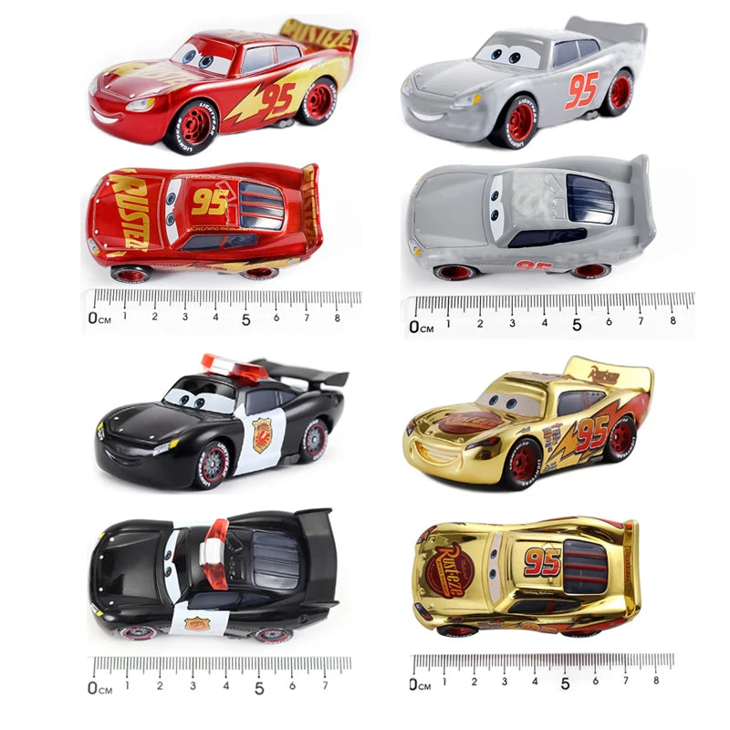 Disney Pixar Cars 3 Lightning McQueen No19 Poppy Racing Family Family Jackson Storm Ramirez Die Cast Metal Alloy Kids Gifts