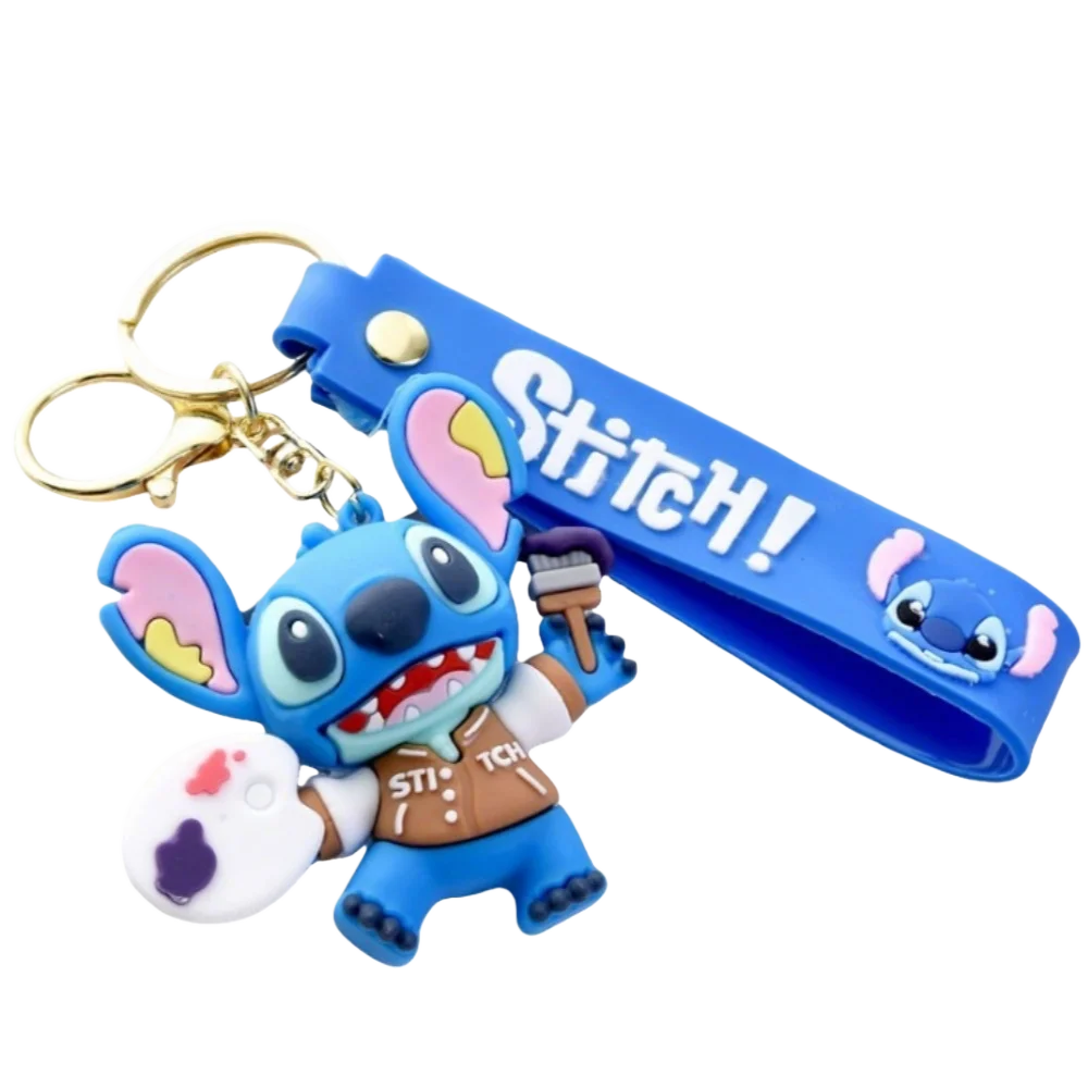 Stitch Disney Keychain Mouse Anime Lilo Stitch Pendant Keychain Cartoon Keyring Key Keyring Chain Car Pendant Kids Toys Gifts