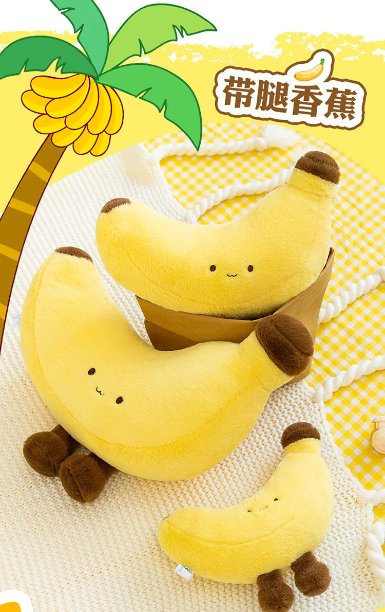 Simulated Fruit Doll Fun Long Leg Banana Children's Doll Pillow Soft and Comfortable Funny Doll Gift