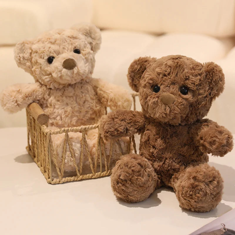 30cm Teddy Bears Stuffed Plush Animal Cute Bear Sleeping Companion Dolls Baby Shower Bear Soft Toys Gifts