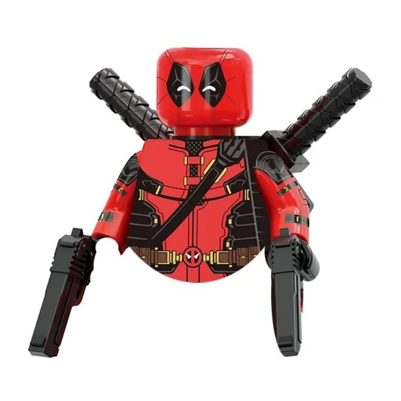 Blind Box Mini Building Blocks TV6205 Figures Big Goblin Spiderman Iron Man Venom Captain Hawk Deadpool Armor Christmas Gift Toy