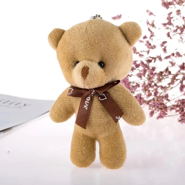 Plush Bear Keychain Soft Stuffed