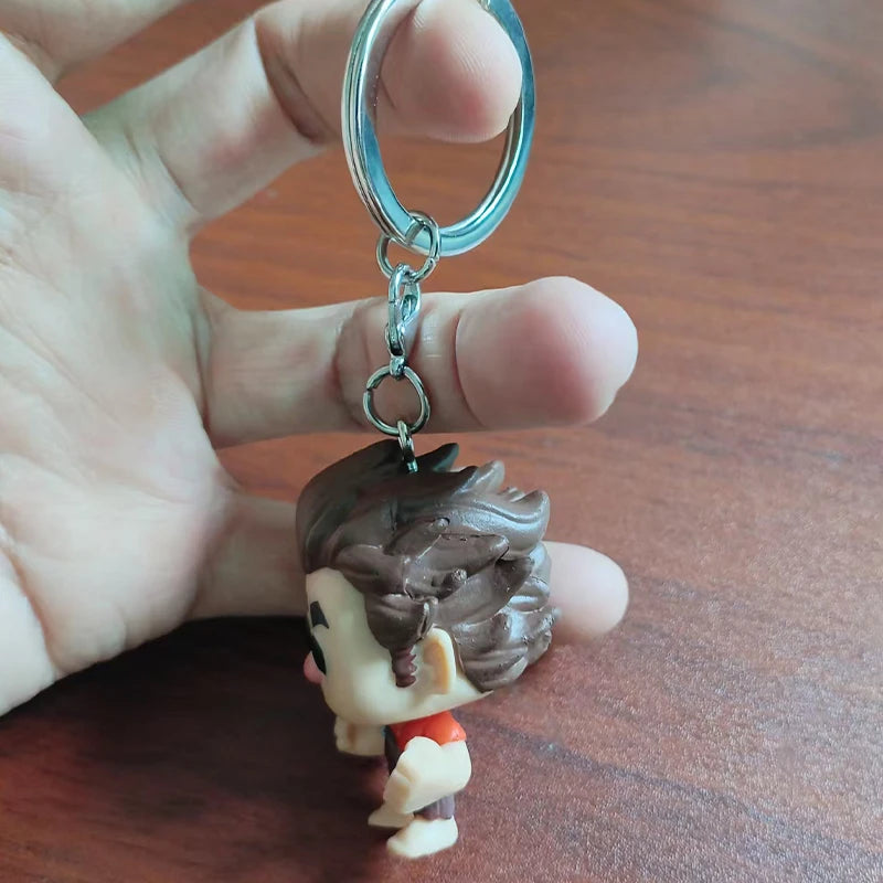 Disney Pixar Pocket Keychain The Incredibles ELASTIGIRL WRECK-IT RALPH MOANA MAUI Figure Model Toys for Children Christmas Gifts