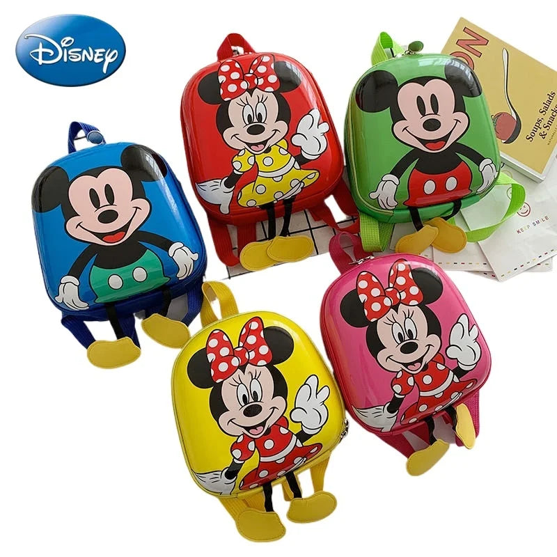 Disney Mickey Mouse Children's Kindergarten Backpack Boys Girls Baby Backpack Mini Cartoon Eggshell Backpack Kids Backpack
