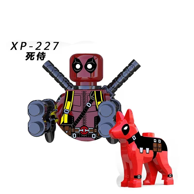 Blind Box Mini Building Blocks TV6205 Figures Big Goblin Spiderman Iron Man Venom Captain Hawk Deadpool Armor Christmas Gift Toy