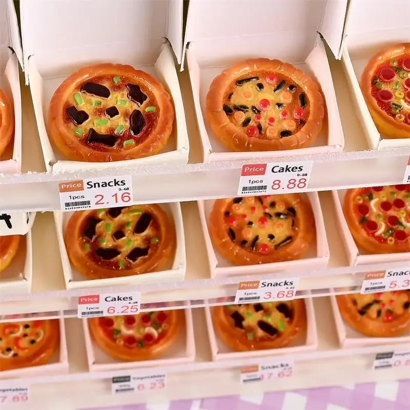 10 PCS Dollhouse Miniature Simulated Pizza Model Kitchen Food Accessories For Doll House Decor Kids Pretend Play Toys Gift