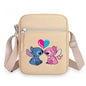 2026 Disney Latest Hot Selling Stitch Printed Boys and Girls Colorful Small Square Bag Casual Fashion Cute Women's Shoulder Bag