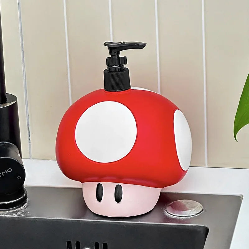 Disney Mickey Mouse Hand Sanitizer Bottle Large Capacity Press-Type Dispenser, Refillable Empty Container for Shampoo Body Wash