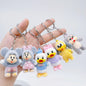 New Disney Cartoon Flock Doll Donald Duck Keychain Mickey & Minnie Kid Toy Cute Bag  Decorate Christmas Party smal gifts
