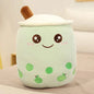 Kawaii Milk Tea Cup Plush Pillow 23cm Stuffed Food Fruit Boba Doll Ultrasoft Stuffed Plush Tea Shop Kids Toys Birthday Gift