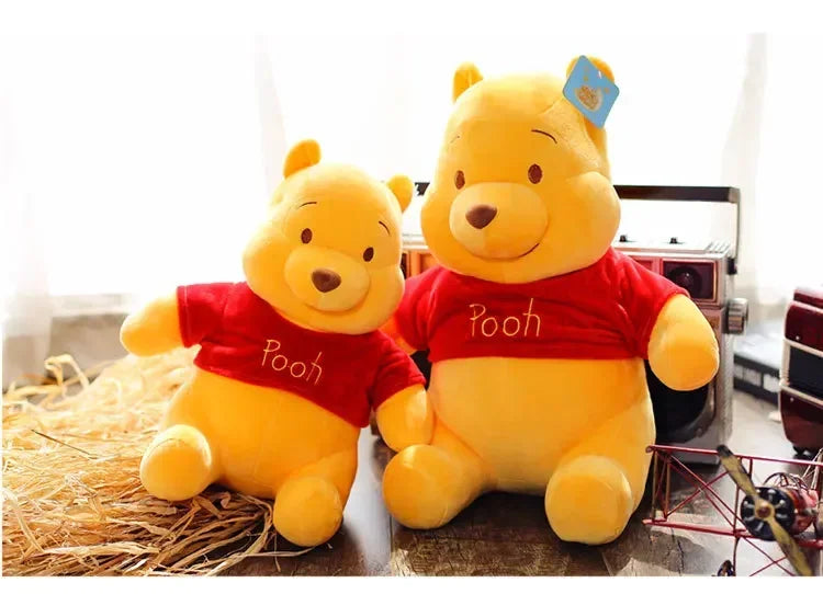 25-45cm Disney Winnie The Pooh Plush Toys Soft Stuffed Kawaii Anime Elf Doll Cartoon Pooh Bear Plush Doll Birthday Gift for Boys