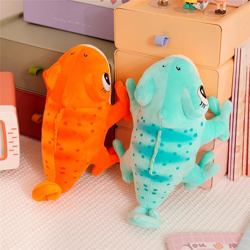30cm Cartoon Chameleon Doll Plush Toy Pillow Reptile Stuffed Pillow Birthday Gift Toy For Children